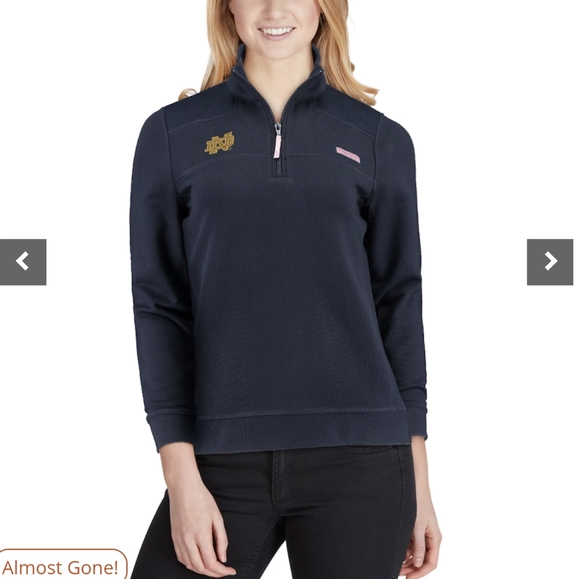 Vineyard Vines | Notre Dame Fighting Irish Quarter-Zip Shep Shirt - Picture 13 of 13